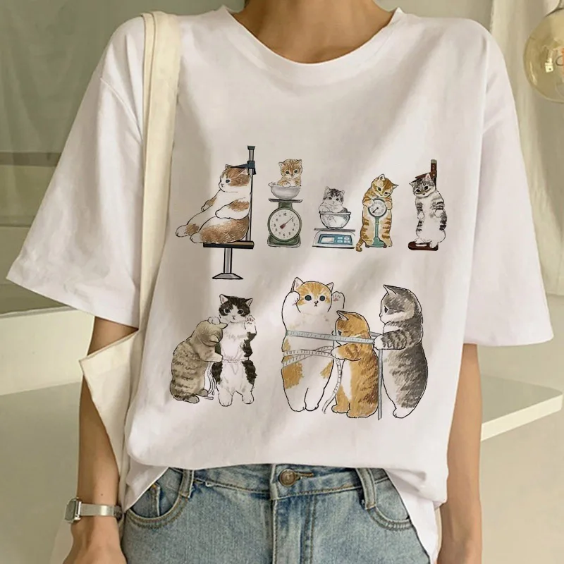 Women'S Fashion From The 90S - Summer New Cute Cat Funny Cartoon