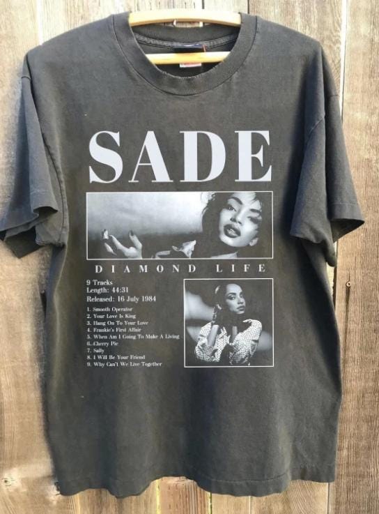 Women'S Fashion From The 90S - Sade Vintage 90s T-Shirt, Sade Concert