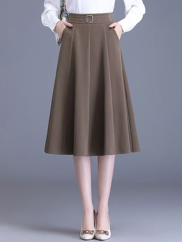 plus Size Women's Slimming Ela - A-Line Skirt Midi 评论和价格
