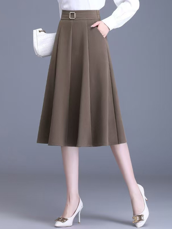 plus Size Women's Slimming Ela - A-Line Skirt Midi 评论和价格
