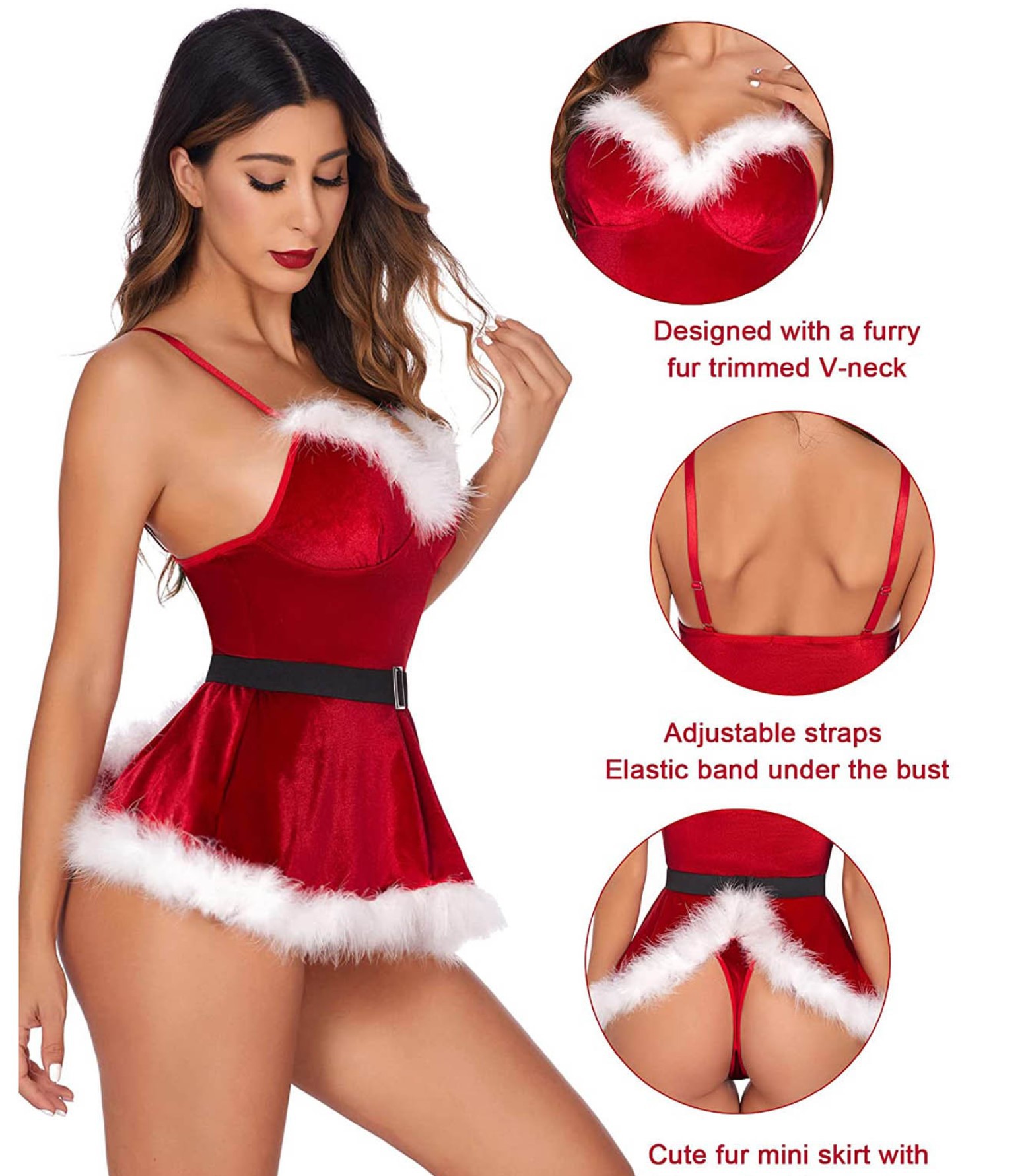 Women's Sexy Nightgown Santa C - Women'S Fashion Line 评论和价格