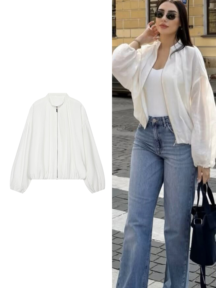 TFMLN New Women Chic Bomber Ja - Women'S Fashion Bomber Jacket 评论和价格