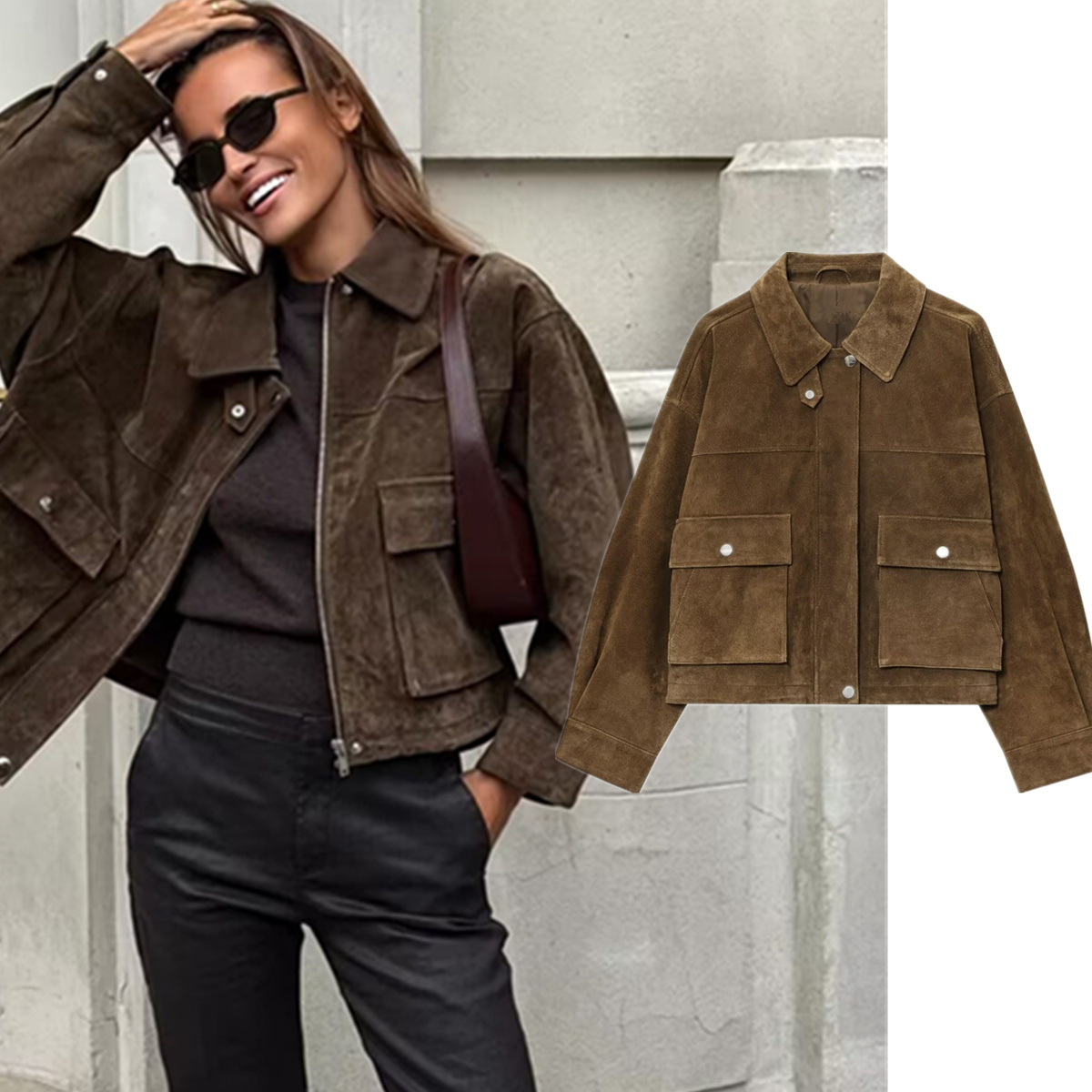 Maxdutti Winter Coat Minimalis - Women'S Fashion Bomber Jacket 评论和价格