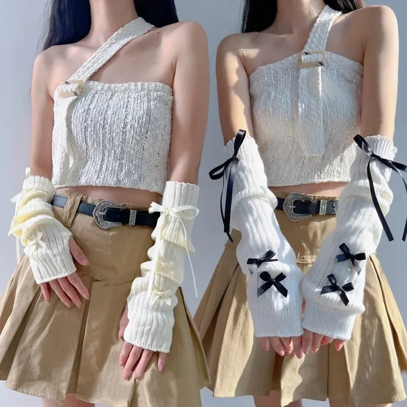 Female Y2K Fashion Arm Warmers - Women'S Fashion Gloves 评论和价格