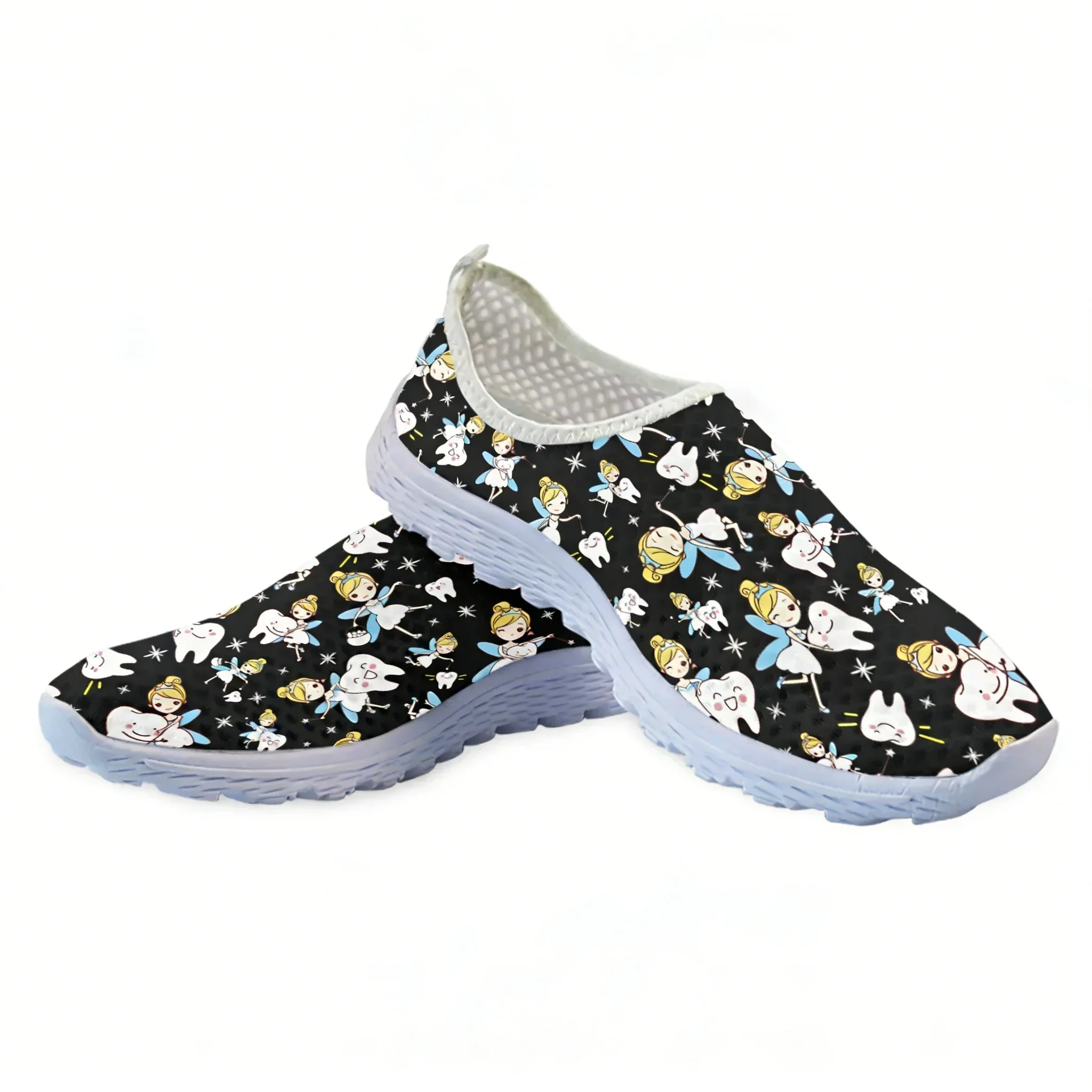 Cute Cartoon Nurse Elf/Teeth M - Women'S Fashion Tennis Shoes 评论和价格