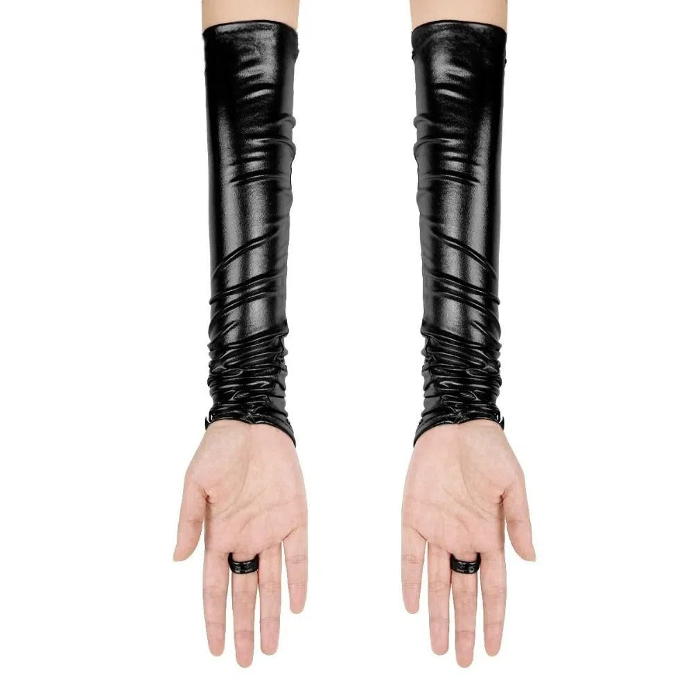 Fingerless Design Women Latex  - Women Fashion Gloves 评论和价格