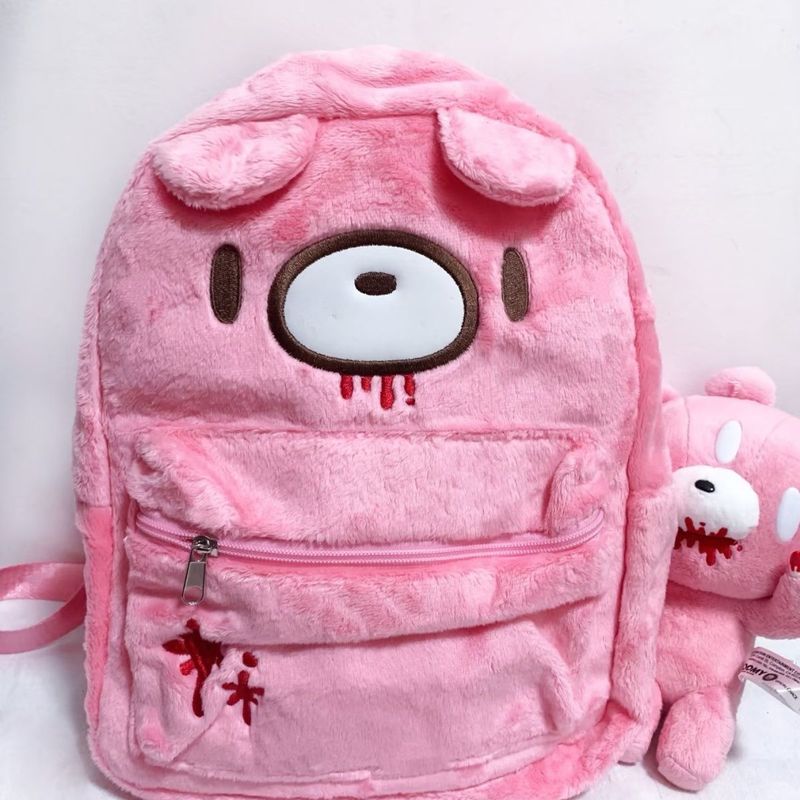 Gloomy Bear Cute Backpack Pink - Women Fashion Drawing 评论和价格