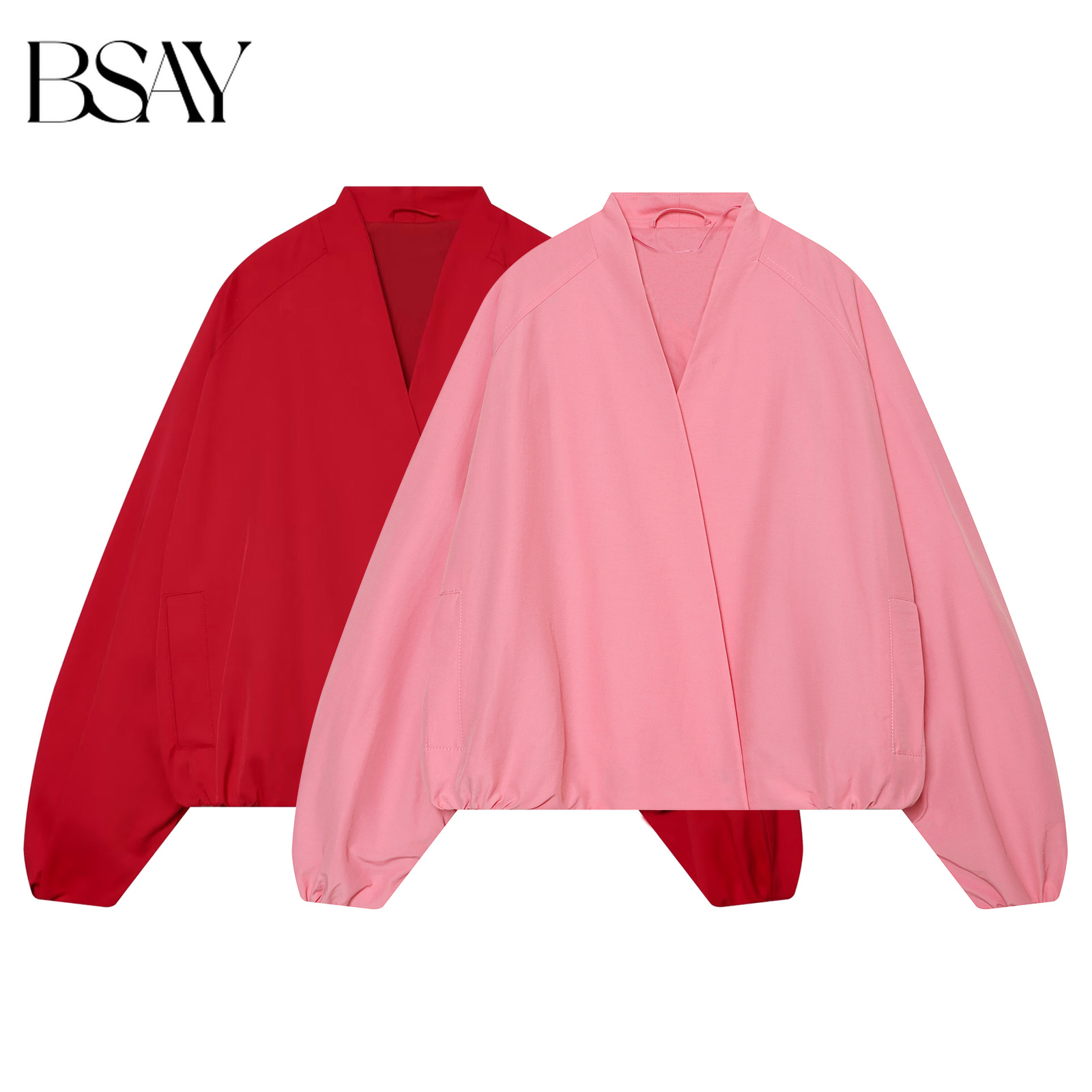 BSAY Women Fashion Loose Short - Women'S Fashion Bomber Jacket 评论和价格