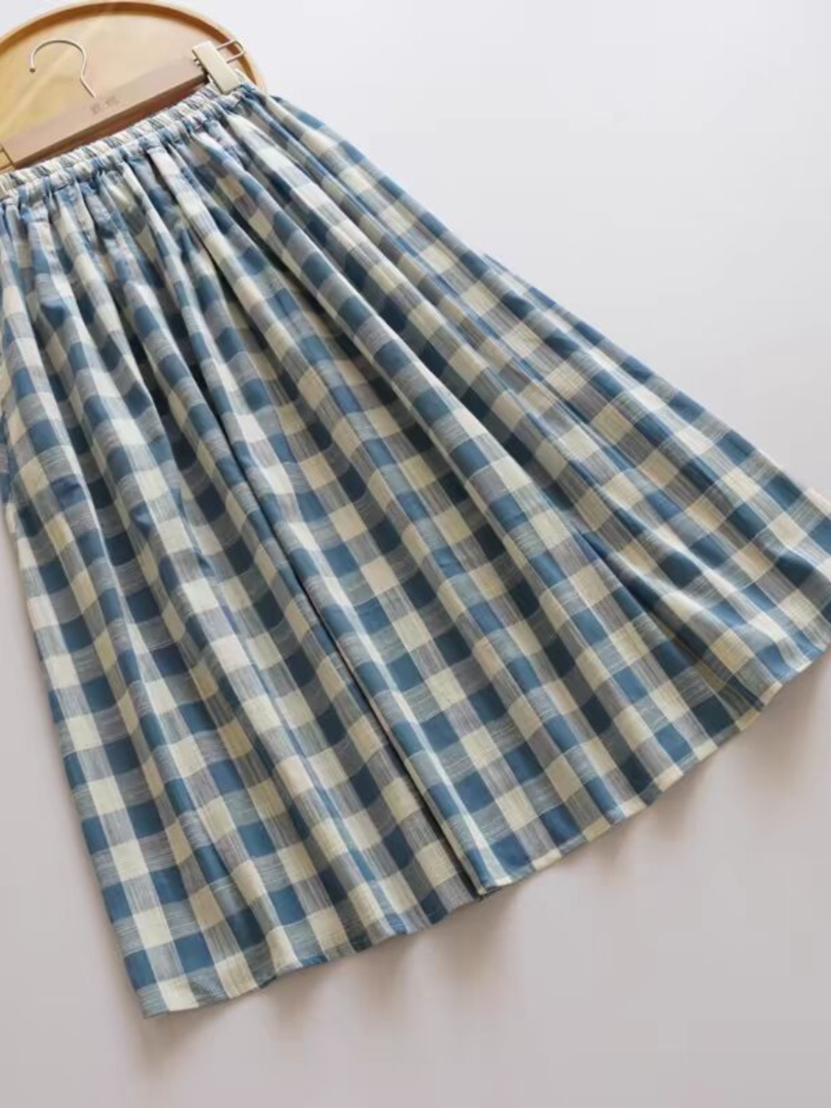 Retro Bamboo Fiber Cotton Midi - A-Line Skirt Midi 评论和价格