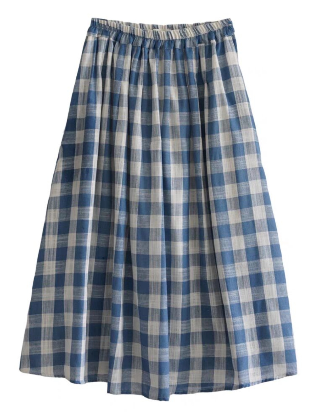 Retro Bamboo Fiber Cotton Midi - A-Line Skirt Midi 评论和价格
