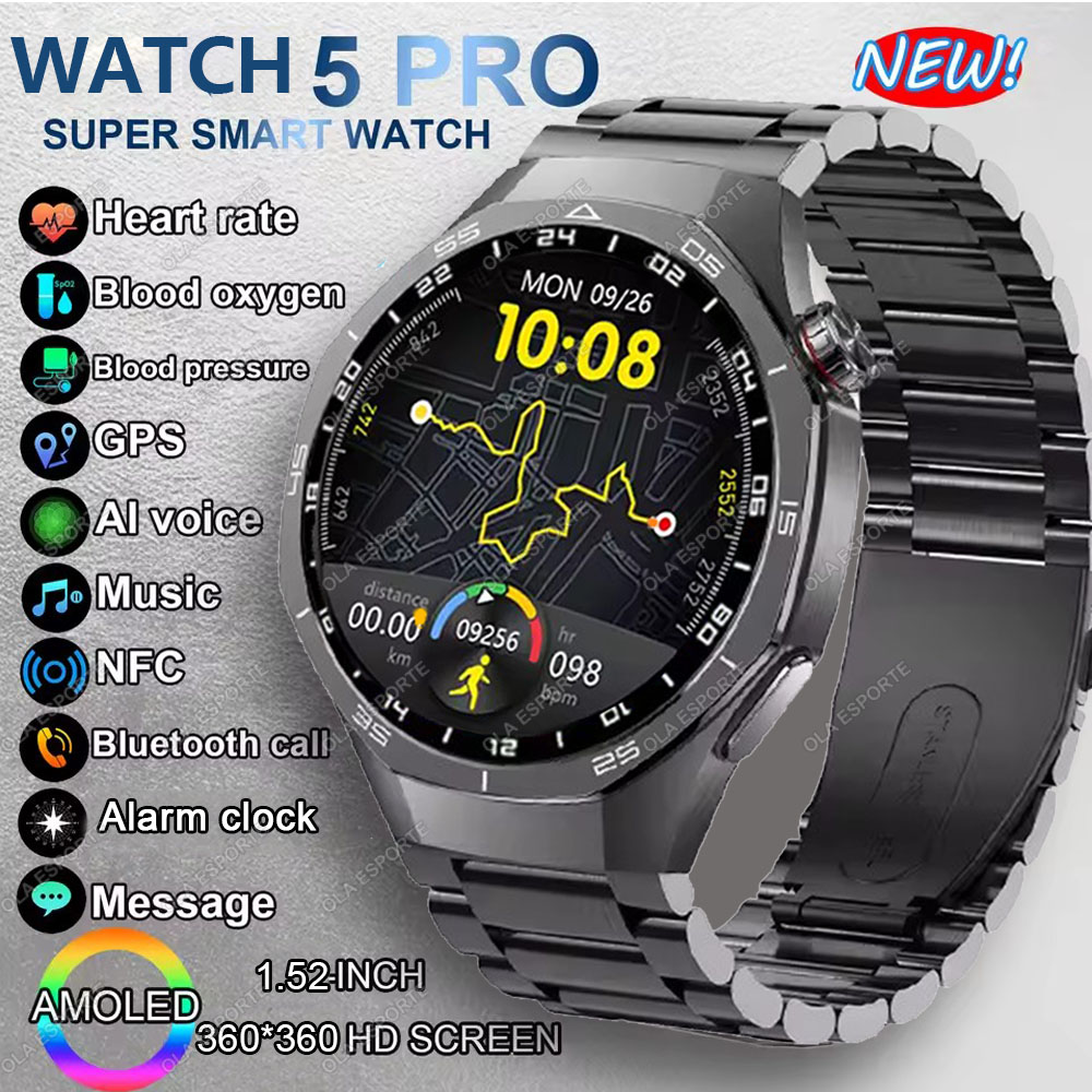 New Watch 5 Pro Smart Watch 1. - Women Fashion Zone 评论和价格