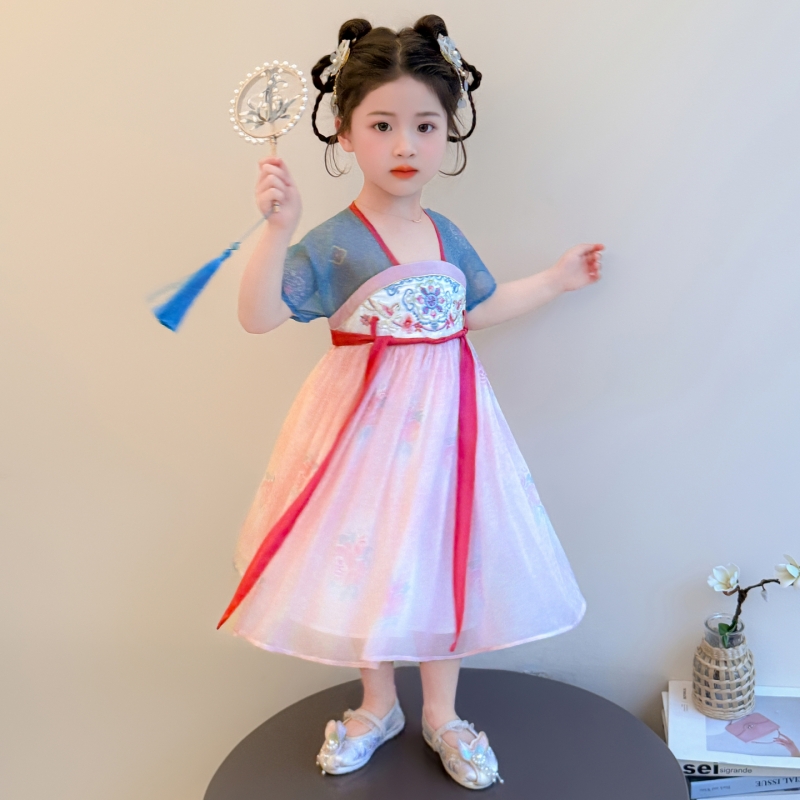 Toddler Girl New Chinese Style - Floral Summer Dress 评论和价格