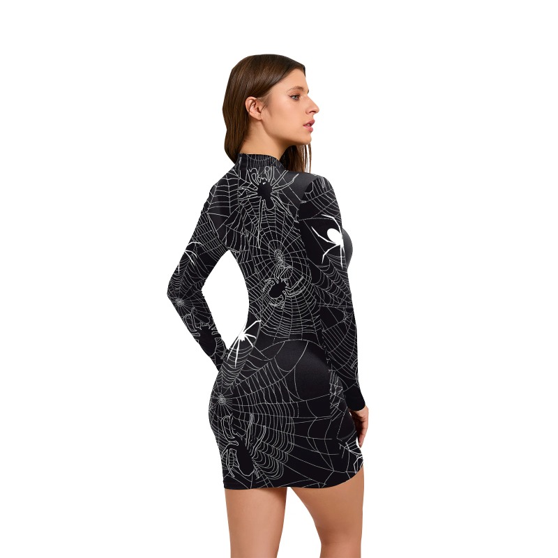 Women's Halloween Spider Web P - Bodycon Dress Women 评论和价格
