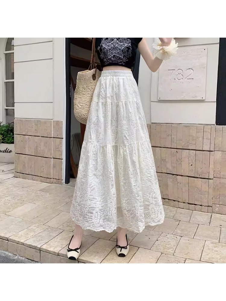 plus Size Women's High Waist A - A-Line Skirt Midi 评论和价格