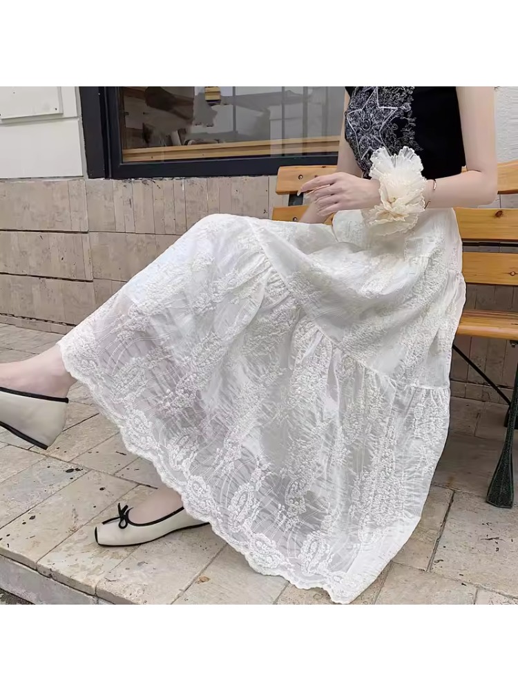 plus Size Women's High Waist A - A-Line Skirt Midi 评论和价格