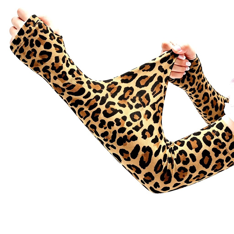 Fashion Leopard Long Fingerles - Women'S Fashion Gloves 评论和价格