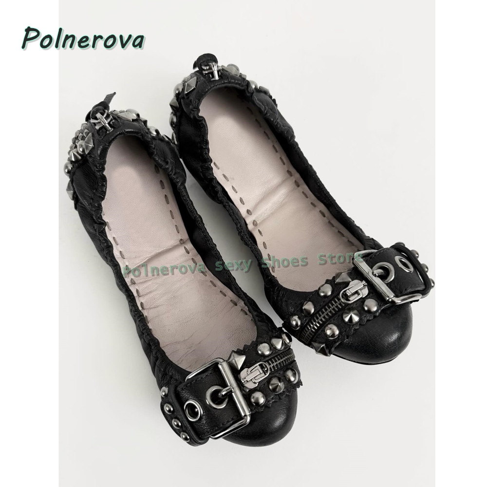 Rivet Belt Buckle Mary Jane Sh - Women'S Fashion Walking Shoes 评论和价格