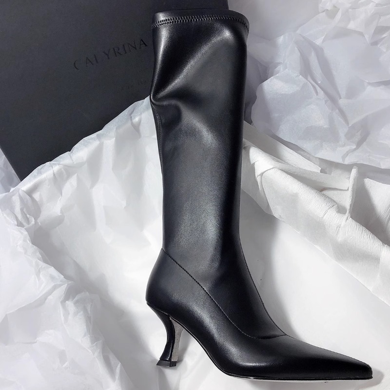 Autumn New Stiletto Fashion Bo - Women'S Fashion Knee High Boots 评论和价格