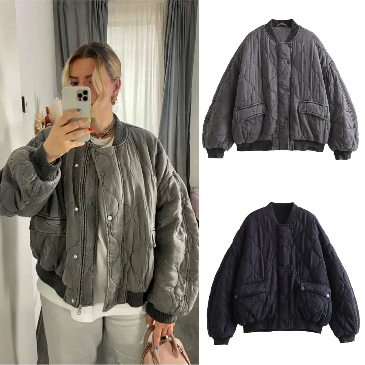 ETJ 2025  Women's New fashion  - Women'S Fashion Bomber Jacket 评论和价格