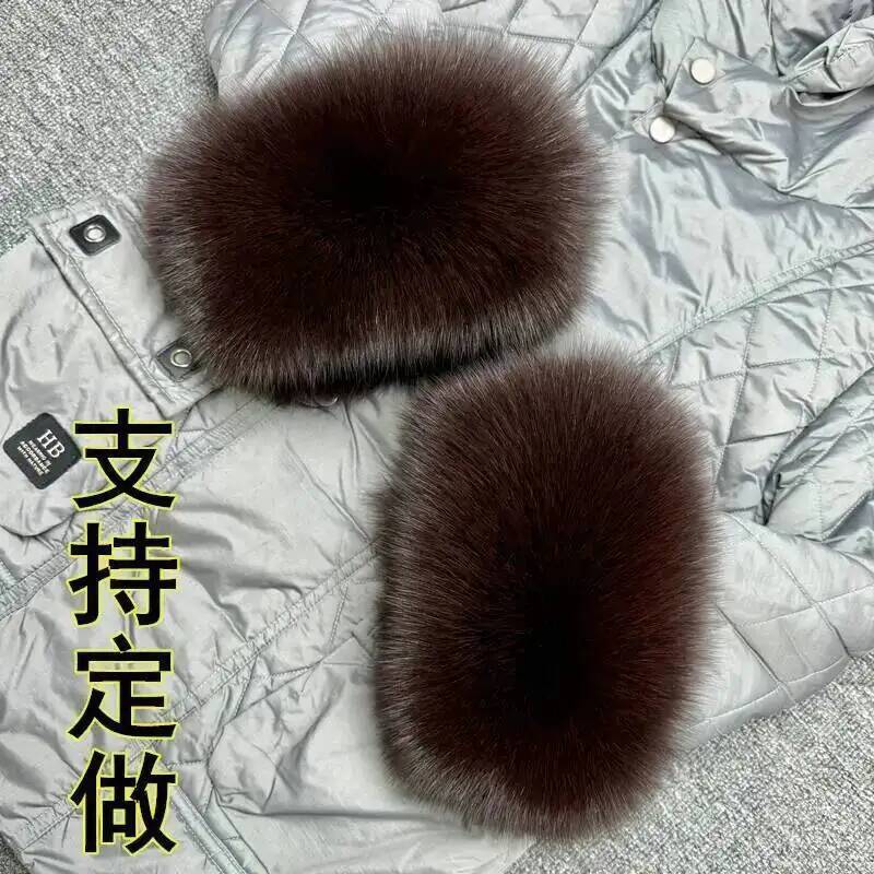 Ladies fox fur Arm Warmers Set - Women'S Fashion Gloves 评论和价格