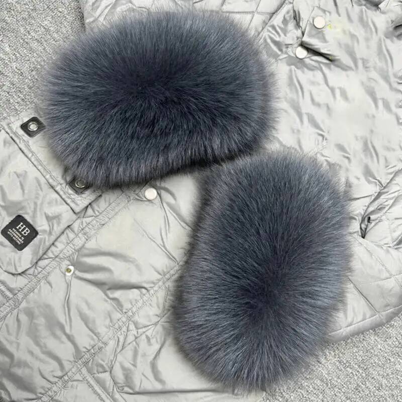 Ladies fox fur Arm Warmers Set - Women'S Fashion Gloves 评论和价格