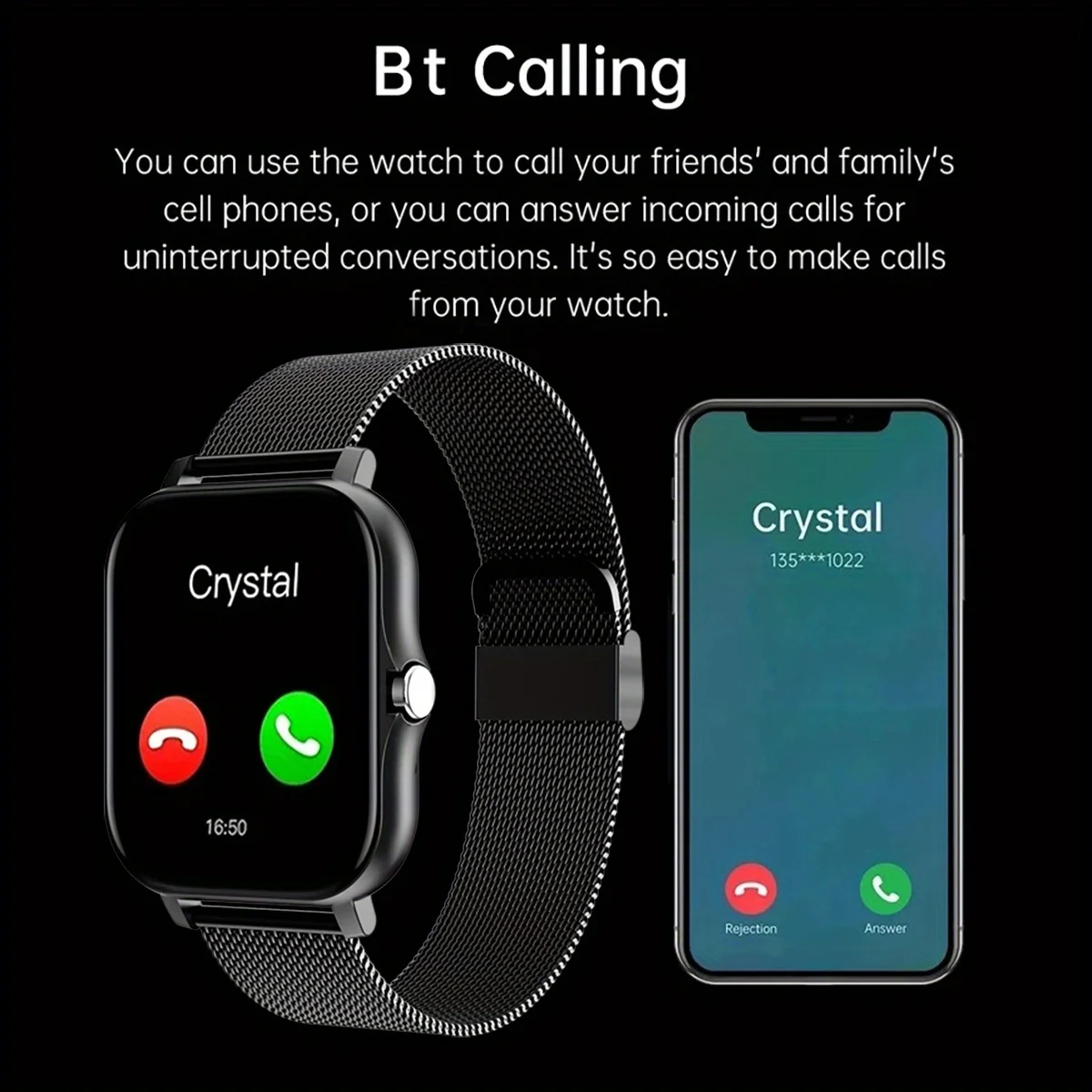 Smart Watch For Android IOS Wa - Women Fashion Zone 评论和价格