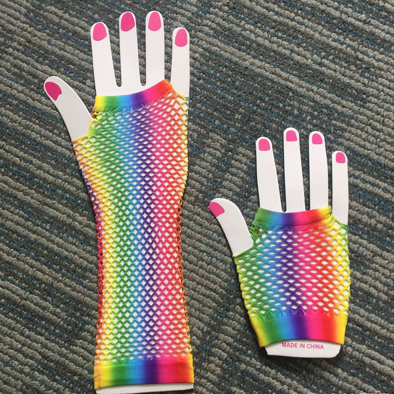 1 Pair Women Long Fishnet Net  - Women'S Fashion Gloves 评论和价格