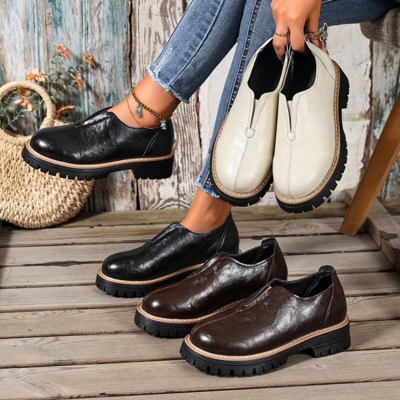 Retro British Style Women's Sh - Women'S Fashion Walking Shoes 评论和价格