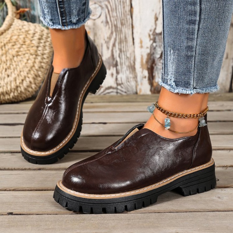 Retro British Style Women's Sh - Women'S Fashion Walking Shoes 评论和价格