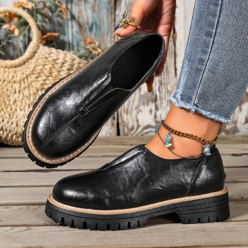 Retro British Style Women's Sh - Women'S Fashion Walking Shoes 评论和价格