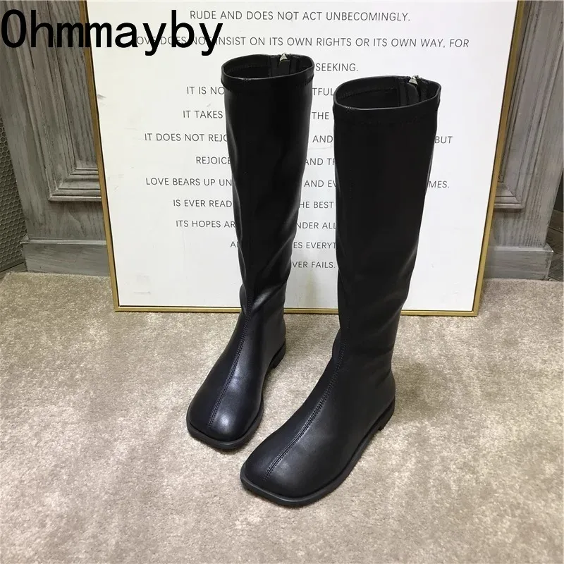 Street Style Stretch Women Kne - Women'S Fashion Knee High Boots 评论和价格