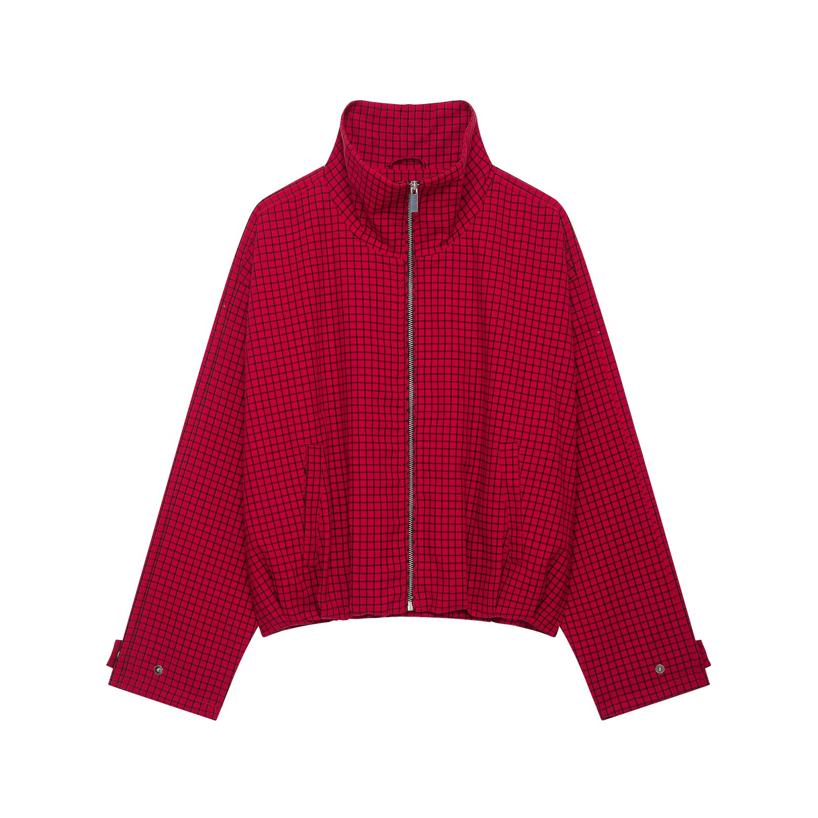 Autumn Fashion Plaid Bomber Ja - Women'S Fashion Bomber Jacket 评论和价格