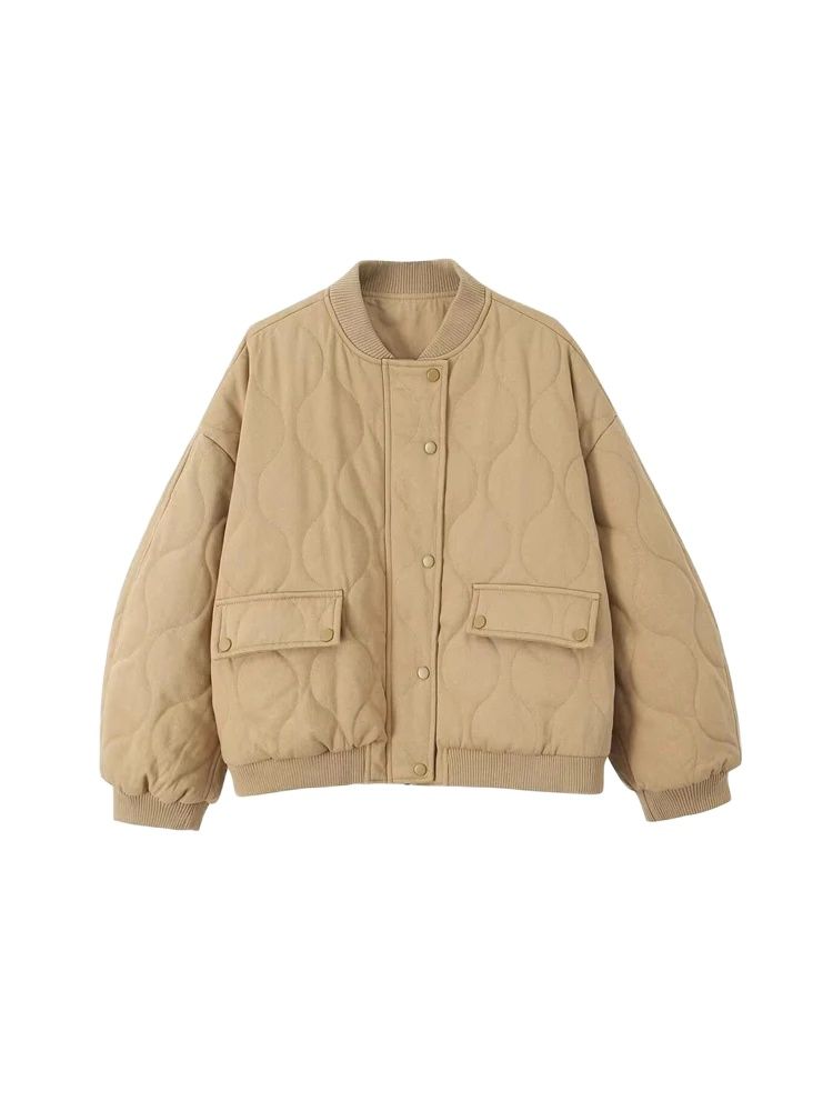 Women Fashion Oversized Thick  - Women'S Fashion Bomber Jacket 评论和价格
