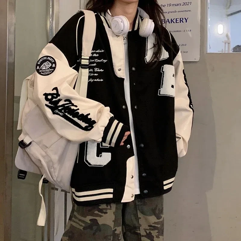 Y2k Lamb Wool Bomber Jacket Fe - Women'S Fashion Bomber Jacket 评论和价格