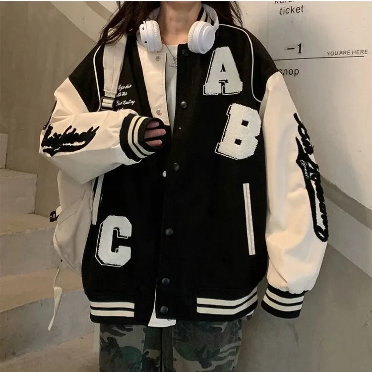 Y2k Lamb Wool Bomber Jacket Fe - Women'S Fashion Bomber Jacket 评论和价格