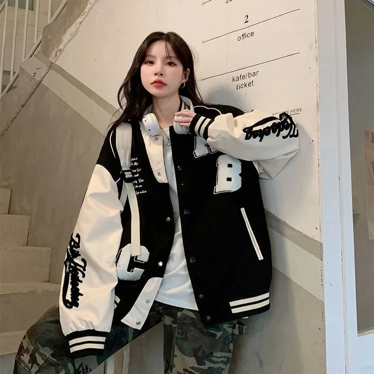 Y2k Lamb Wool Bomber Jacket Fe - Women'S Fashion Bomber Jacket 评论和价格