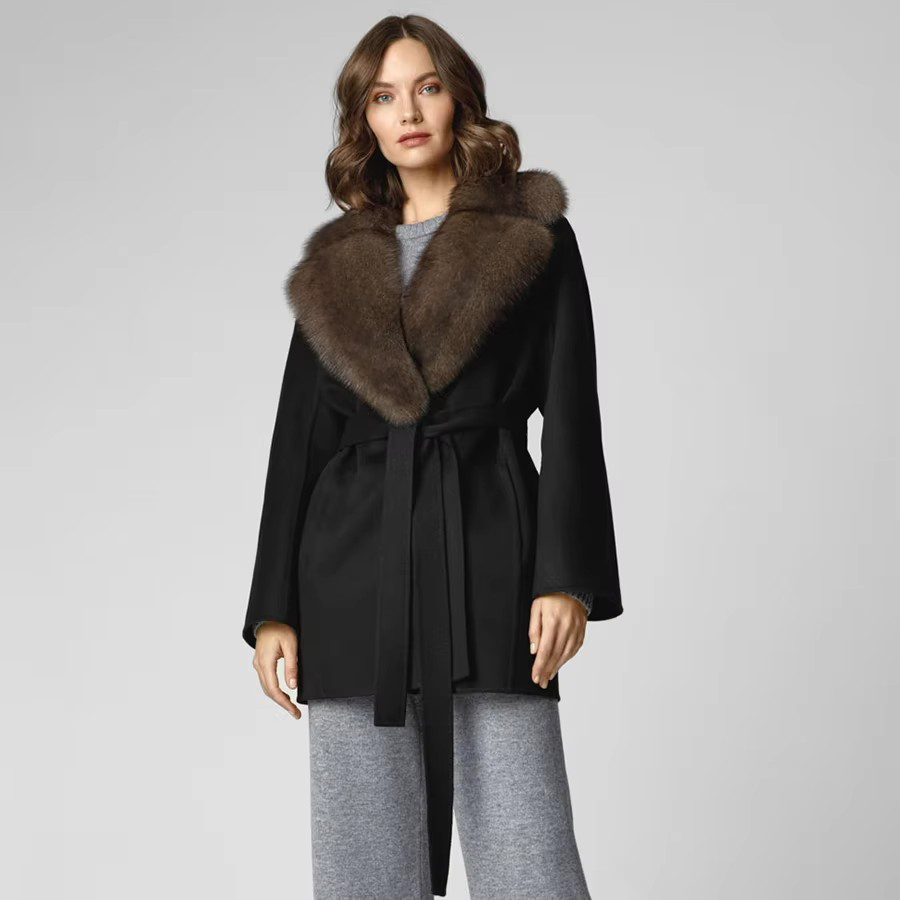 Natural Section Fox Fur Coat W - Women'S Fashion Bomber Jacket 评论和价格