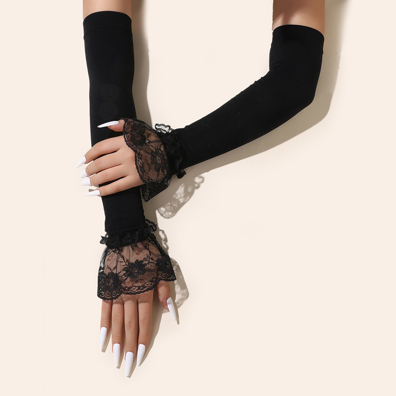 Fashion Long Lace Arm Sleeves  - Women'S Fashion Gloves 评论和价格