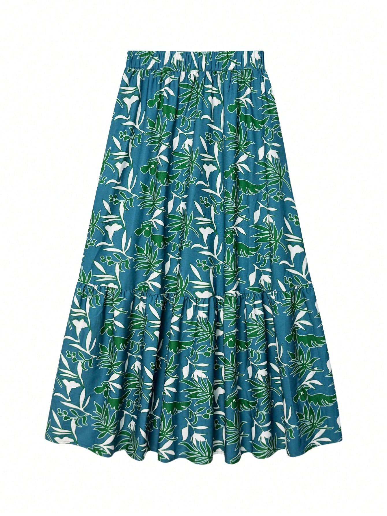 Plus Size Floral Print Maxi Sk - A-Line Skirt Midi 评论和价格