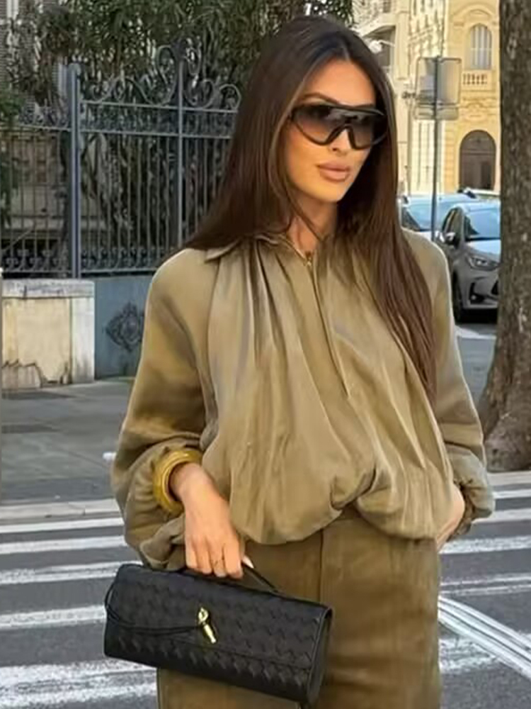 SLTNX Ruched Bomber Jackets fo - Women'S Fashion Bomber Jacket 评论和价格